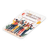 Magnet Flexible Carte personnalisée - Collègues d'adieu (Côté Gauche)