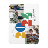 Magnet Flexible Carte photo plat du Nouvel An bloqué (Vertical)