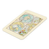 Magnet Flexible Carte polaire de langue allemande (Côté Gauche)