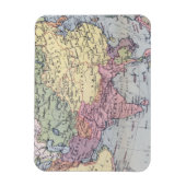 Magnet Flexible Carte politique | Asie (Vertical)