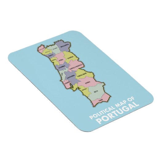 Magnet Flexible Carte politique du Portugal (Côté Droit)