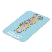 Magnet Flexible Carte politique du Portugal (Côté Gauche)