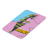 Magnet Flexible Carte Pop Art Illustré Israël (Côté Gauche)