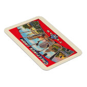 Magnet Flexible Carte postale Austin Texas TX Vintage (Côté Droit)
