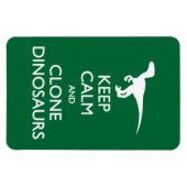 Magnet Flexible Carte postale Conserver Calme Clone Dinosaures (Horizontal)