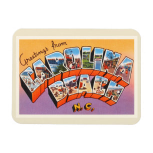 Magnet Flexible Carte postale de cru de la Caroline du Nord OR de