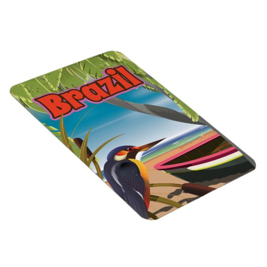 Magnet Flexible carte postale de la plage brésilienne impression d (Côté Droit)
