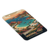 Magnet Flexible Carte postale de la Sardaigne italienne (Côté Droit)