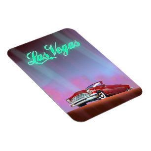 Magnet Flexible Carte postale de l'affiche de voyage Las Vegas