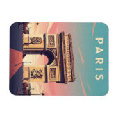 Magnet Flexible Carte postale de l'Arc de Triomphe de Paris (Horizontal)