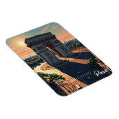 Magnet Flexible Carte postale de l'Arc de Triomphe de Paris (Côté Droit)