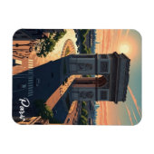 Magnet Flexible Carte postale de l'Arc de Triomphe de Paris (Horizontal)