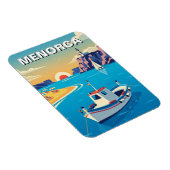 Magnet Flexible Carte postale de Minorque en Espagne (Côté Droit)