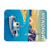 Magnet Flexible Carte postale de Minorque en Espagne (Horizontal)