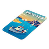 Magnet Flexible Carte postale de Minorque en Espagne (Côté Gauche)