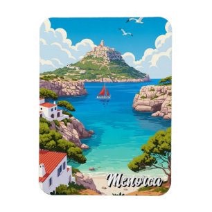 Magnet Flexible Carte postale de Minorque en Espagne
