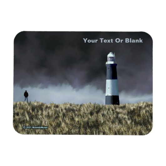 Magnet Flexible Carte postale du phare de Spurn Point (Horizontal)