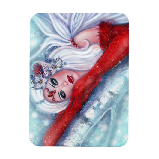 Magnet Flexible Carte postale Fairy Christmas par Renee Lavoie (Vertical)