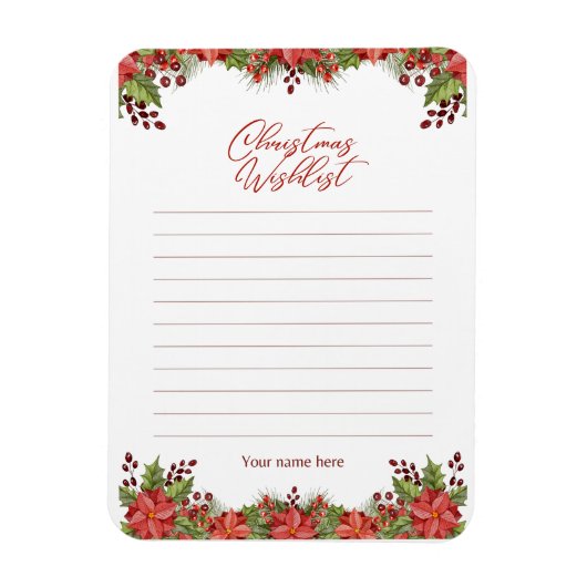 Magnet Flexible Carte postale Joyeux Noël (Vertical)