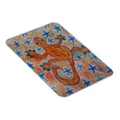 Magnet Flexible Carte postale Orange Gecko (Côté Droit)