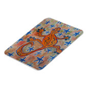 Magnet Flexible Carte postale Orange Gecko (Côté Gauche)
