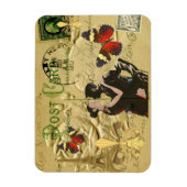 Magnet Flexible Carte postale Paris Tango vintage (Vertical)