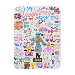 MAGNET FLEXIBLE CARTE POSTALE VALENTINE SWIFT INSPIRÉE AFFIRMATION