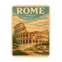 Carte postale vintage de voyage Colisée Rome Itali