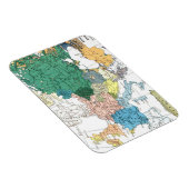 Magnet Flexible Carte raciale de l'Europe (Côté Droit)