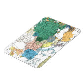 Magnet Flexible Carte raciale de l'Europe (Côté Gauche)