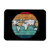 Magnet Flexible Carte Retro World (Horizontal)