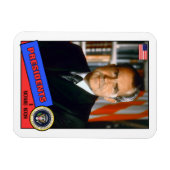Magnet Flexible Carte Richard Nixon de baseball (Horizontal)