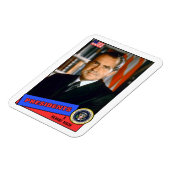 Magnet Flexible Carte Richard Nixon de baseball (Côté Gauche)
