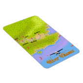 Magnet Flexible Carte River Thames Londres Angleterre (Côté Droit)