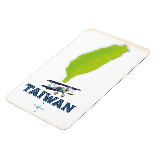 Magnet Flexible Carte Taiwan (Côté Gauche)