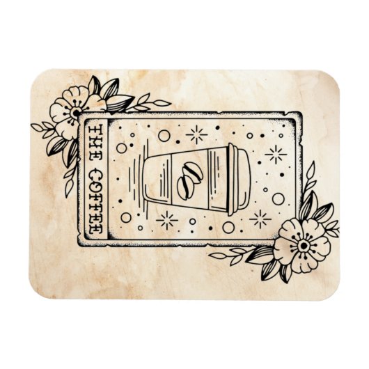 Magnet Flexible Carte Tarot Café (Horizontal)
