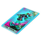 Magnet Flexible Carte Tarot Coronavirus L'idiot (Côté Gauche)