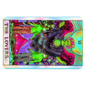 Magnet Flexible Carte Tarot Coronavirus Lovers (Horizontal)