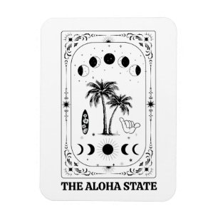 Magnet Flexible Carte Tarot Hawaii Aloha State Celestial Souvenir
