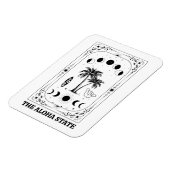 Magnet Flexible Carte Tarot Hawaii Aloha State Celestial Souvenir (Côté Gauche)