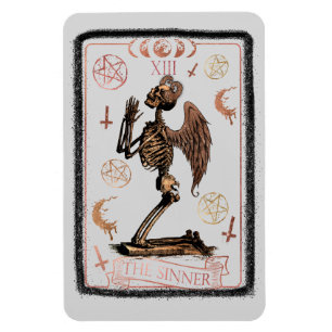 Magnet Flexible Carte Tarot Sinner