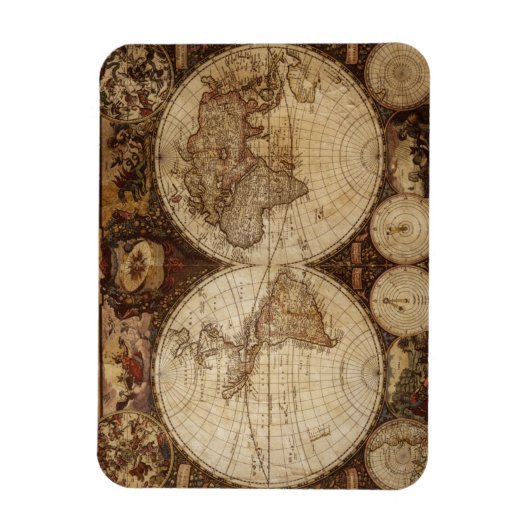 Magnet Flexible Carte vintage (Vertical)