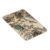 Magnet Flexible Carte vintage du pôle Sud (Côté Droit)