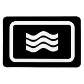 Magnet Flexible Carte Zener | 3 lignes verticales ondulées (Horizontal)