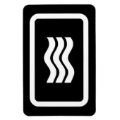 Magnet Flexible Carte Zener | 3 lignes verticales ondulées (Vertical)