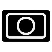 Magnet Flexible Carte Zener | Cercle creux (Horizontal)