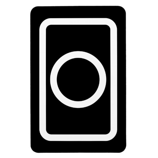 Magnet Flexible Carte Zener | Cercle creux (Vertical)