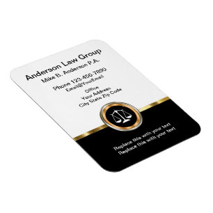 Magnet Flexible Cartes d'affaires magnétiques à procureur classiqu