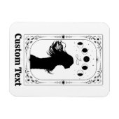 Magnet Flexible Cartes de tarot personnalisées Ajouter un nom pour (Horizontal)
