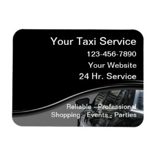 Magnet Flexible Cartes magnétiques de taxi pour entreprise